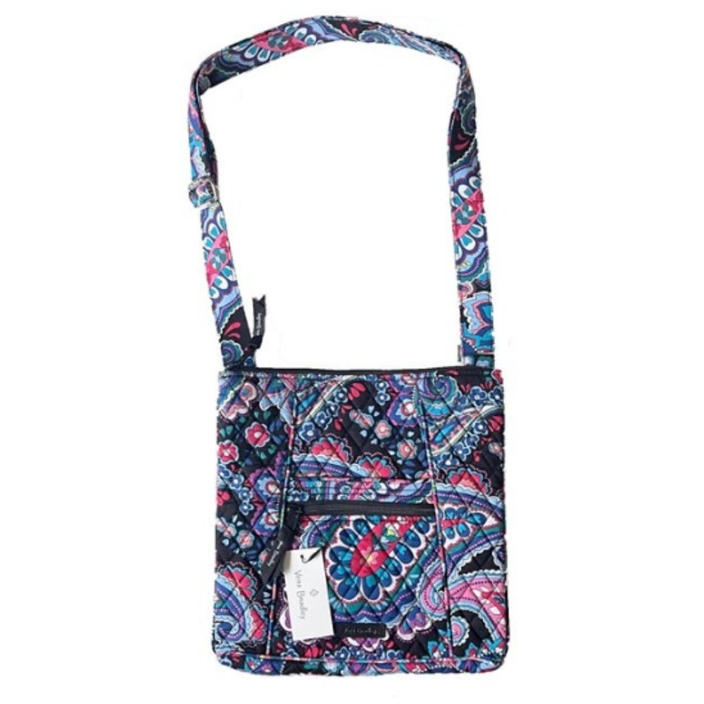 Vera Bradley Large Hipster Crossbody Bag 11" Handbag in Haymarket Paisley $85